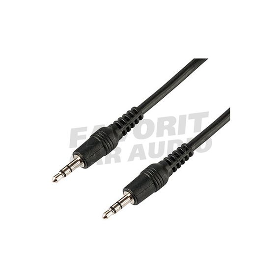 Кабель AUX, Jack 3,5mm(m) - Jack 3,5mm(m) Gal 2093, 1.5м, круглый, силикон, цвет: чёрный