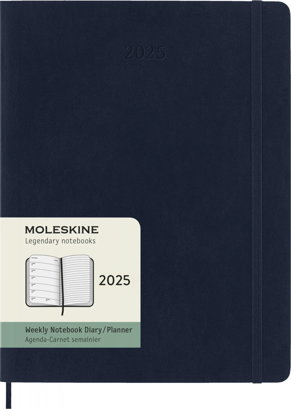 Еженедельник на 2025 год Moleskine Classic Soft WKNT XL (DSB2012WN4) 19х25см мягкая обложка синий сапфир