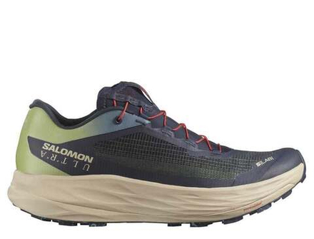 Кроссовки беговые женские Salomon S/LAB Ultra U Сине-Лайм