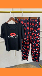 Пижама штаны+шорты+футболка 3073