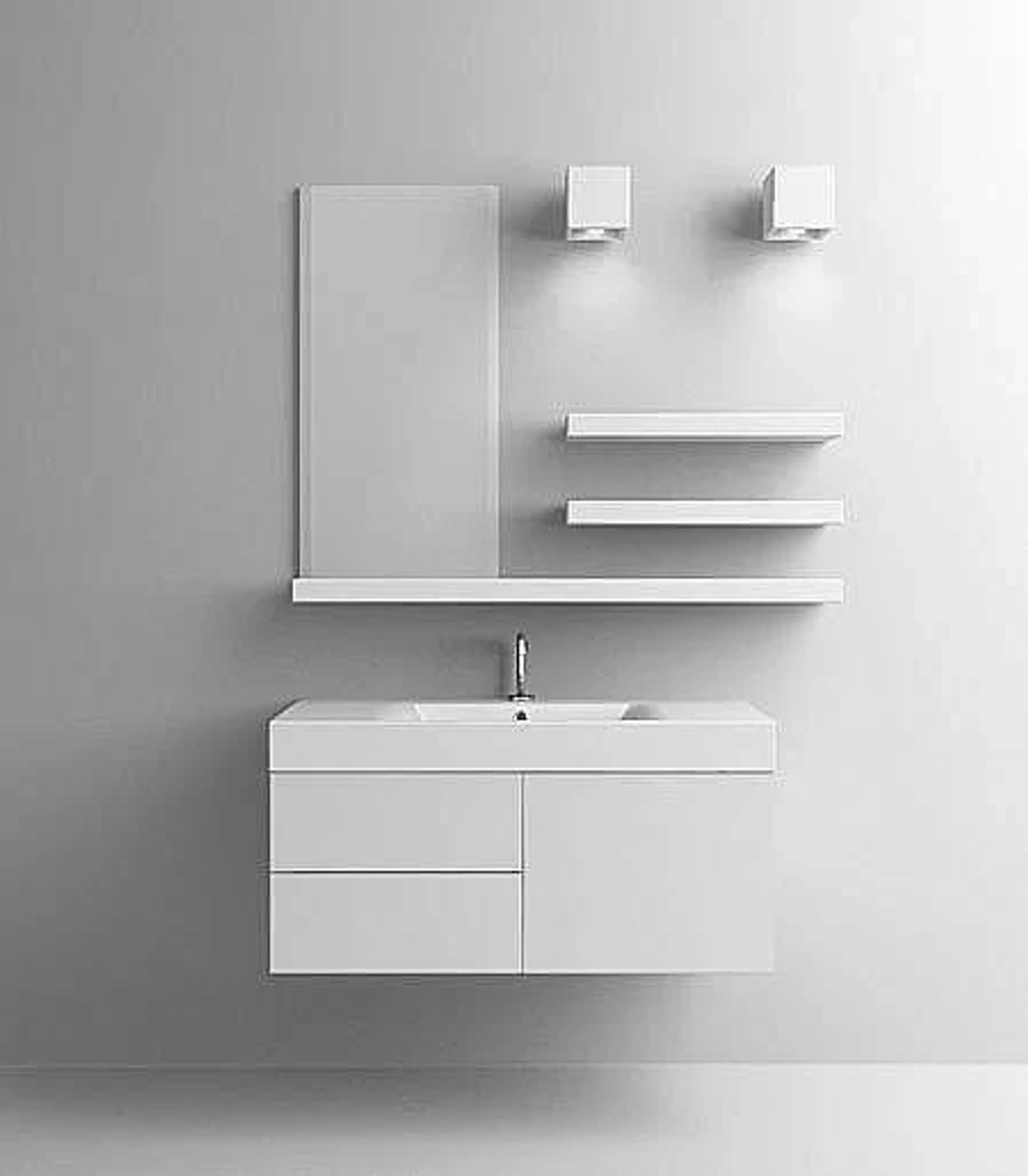 Раковина Kerasan Cento 100 355001*1 белая
