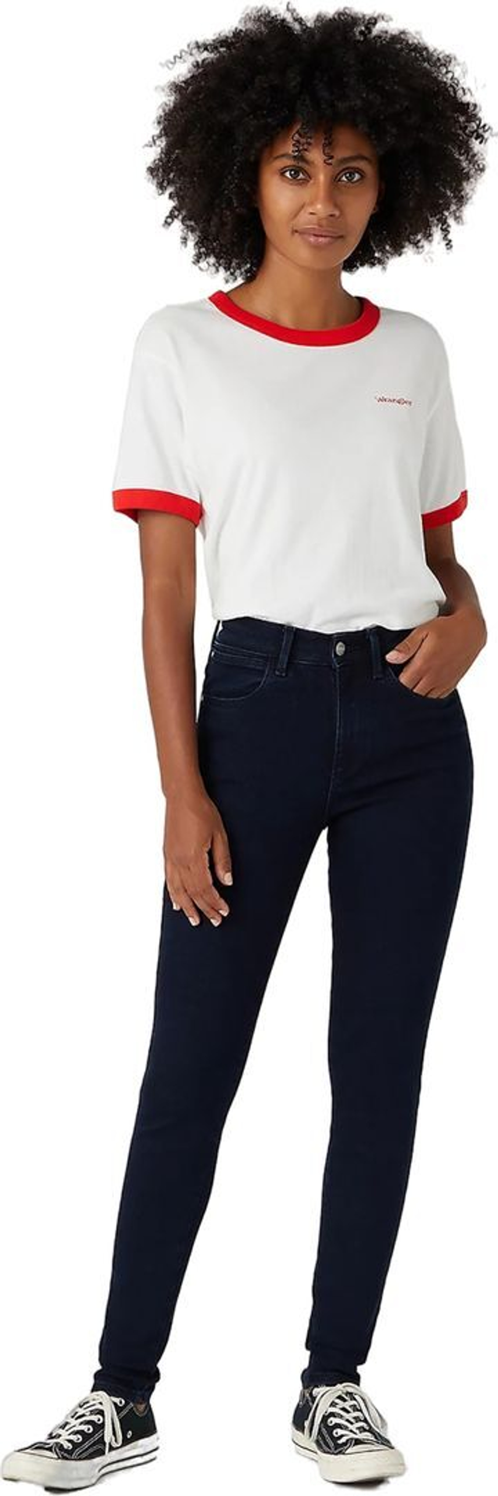 Джинсы Wrangler HIGH RISE SKINNY синий