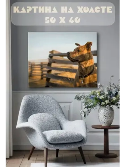 Картина на стену 40 X 50 Собака