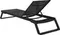 Шезлонг алюминиевый Tropic, черный