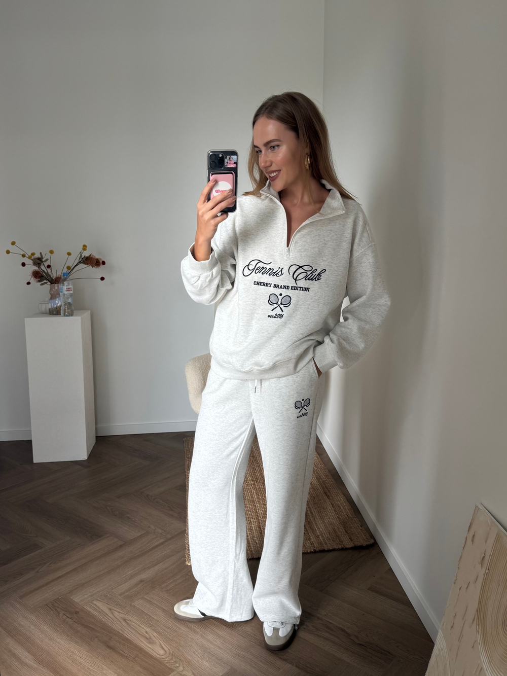 Костюм Tennis club серый меланж