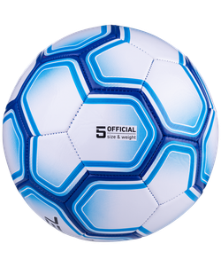 Мяч футбольный Intro №5, белый/синий