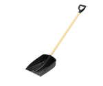 Лопата снеговая с металлической планкой дер.черенком и пластмассовой ручкой «Титан» 470×360мм