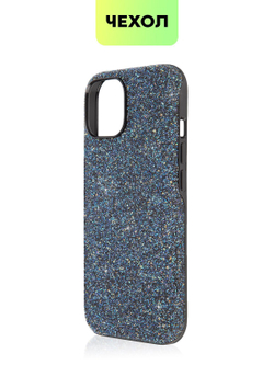 Чехол BROSCORP для Apple iPhone 15 (арт.IP15-CRYSTAL-BLUE )