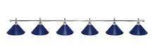 Светильник Fortuna Prestige Silver Blue 6 плафонов
