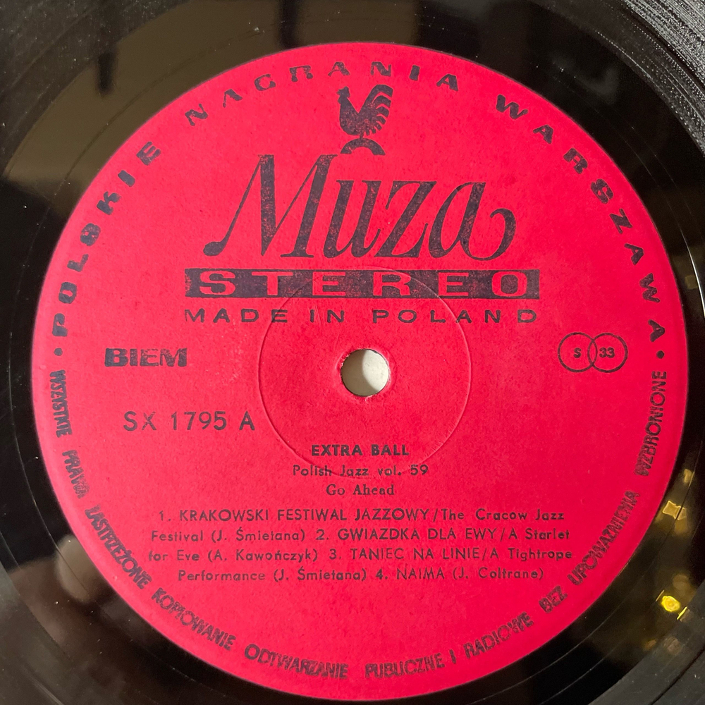 Винтажная виниловая пластинка LP Польский Джаз, Extra Ball Go Ahead (Польша 1979)