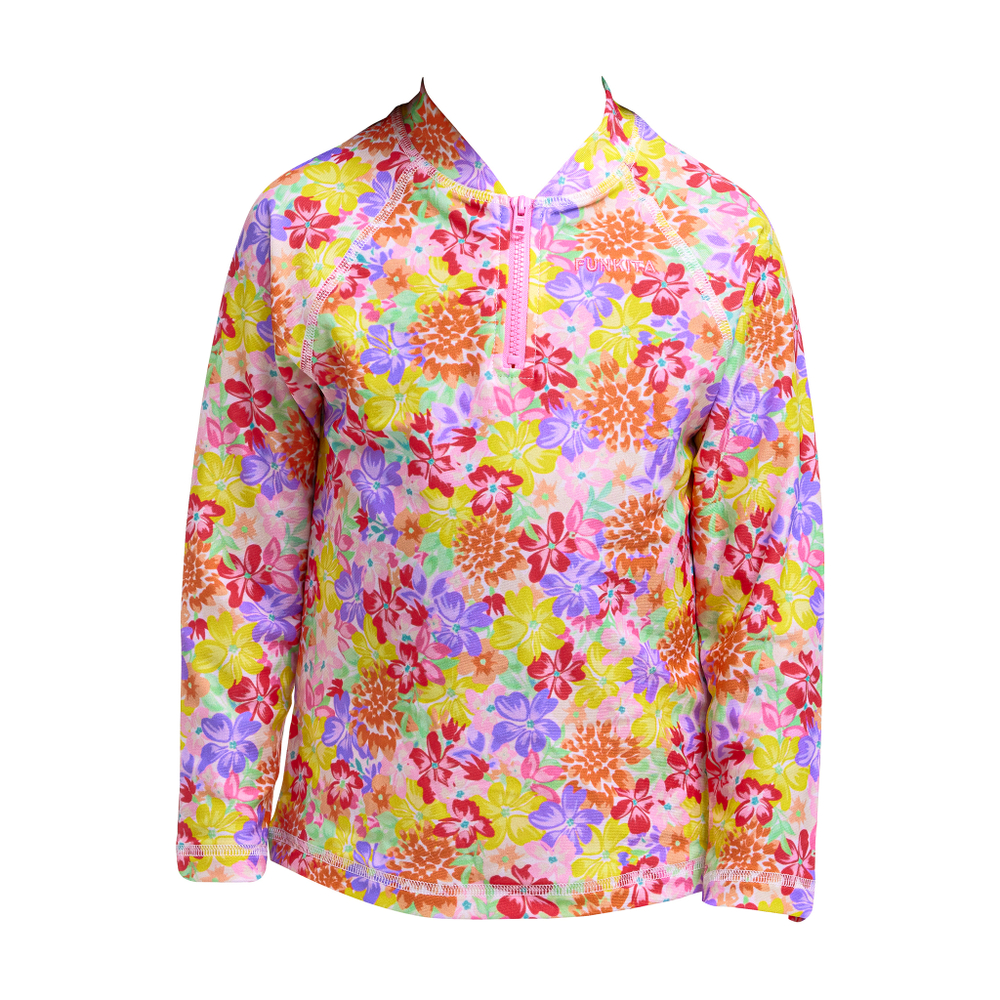 Купальник FUNKITA Toddler Girl's Summer Garden Zippy Rash Vest