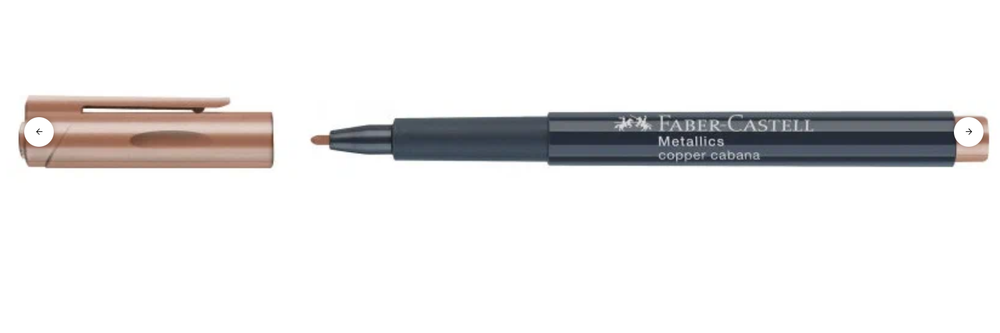 Маркер для декорирования Faber-Castell Metallics (1.5мм, медный) 2 шт. (160752)