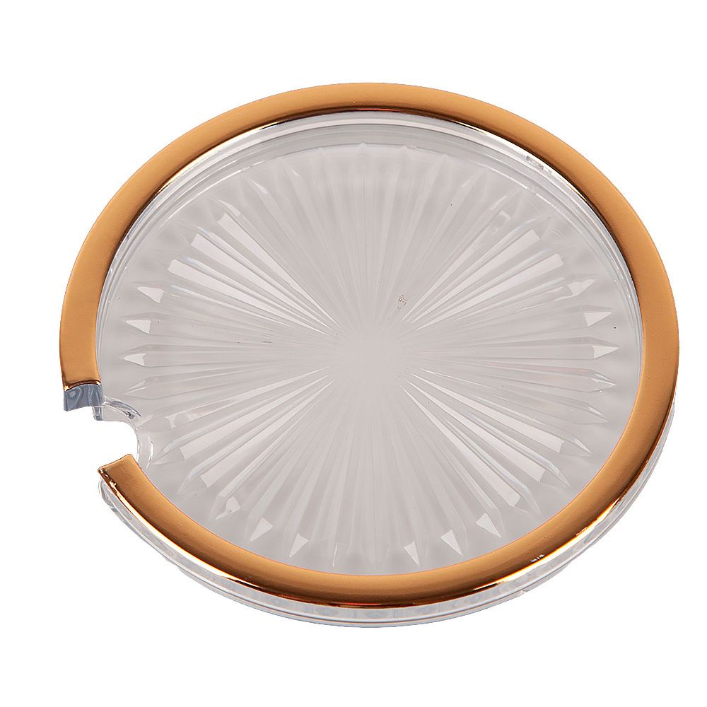 Банка для сыпучих продуктов с ложкой (белая) h=8,8см,v=400мл (акрил,нержавеющая сталь) (индивидуаль