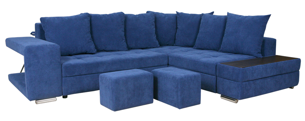 Диван "Жардин 3" угол левый,(Newtone antracite, 1 категория