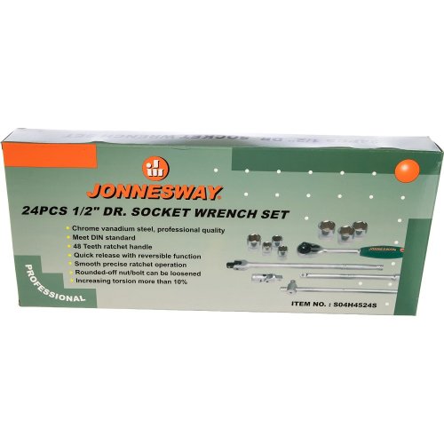 Набор торцевых головок JONNESWAY 1/2" DR 10-32 мм 24 пр.