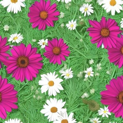 Flowers Pattern #10 Daisies