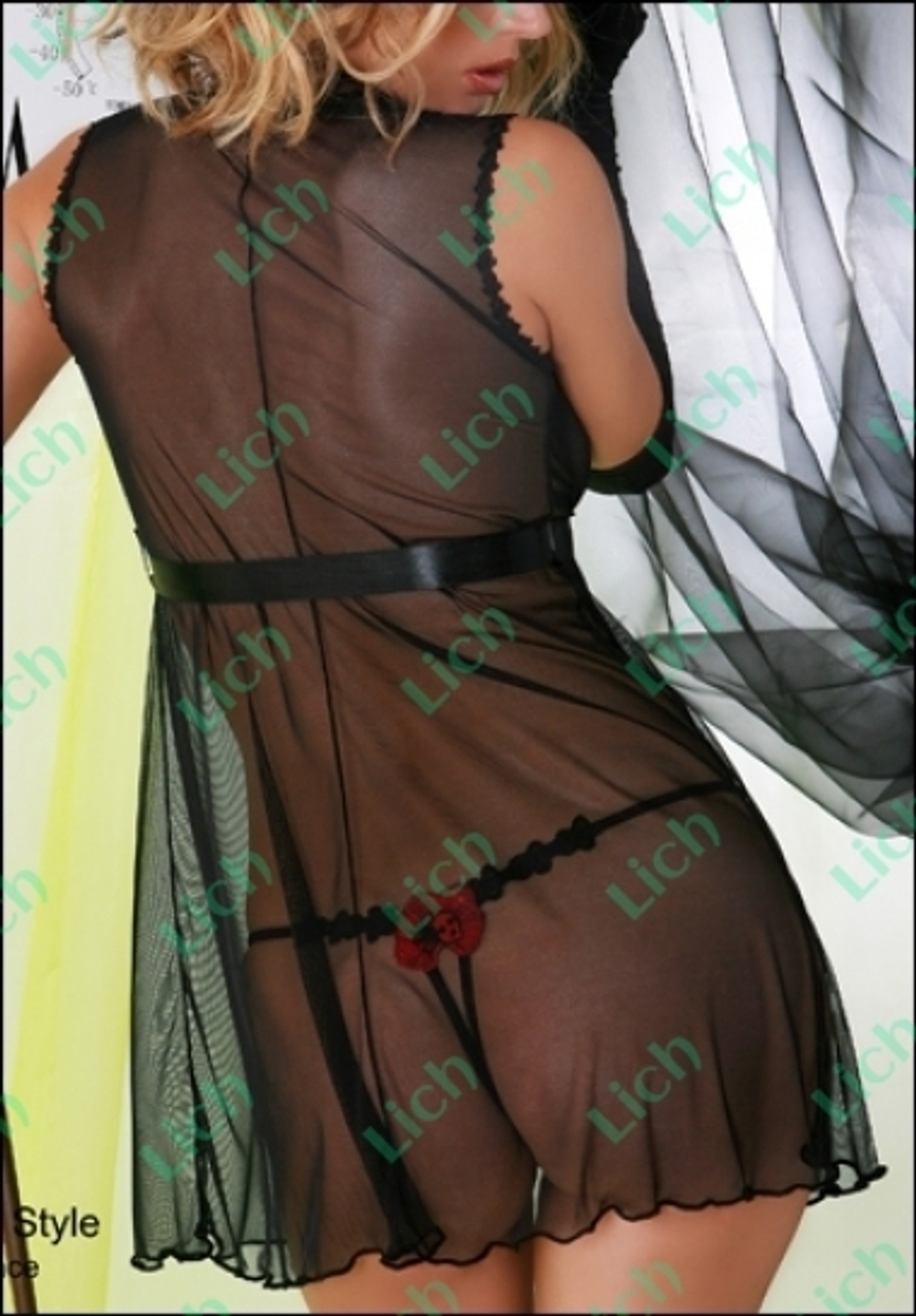 Прозрачный пеньюар на завязках Luxxa Verseau