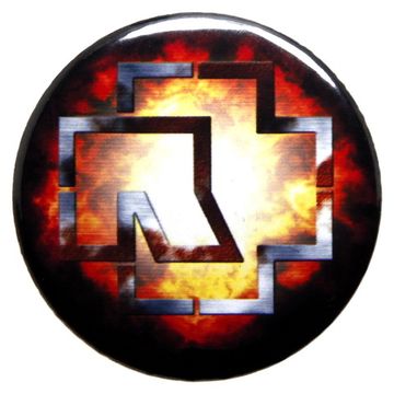 Значок Rammstein лого 36 мм (492)