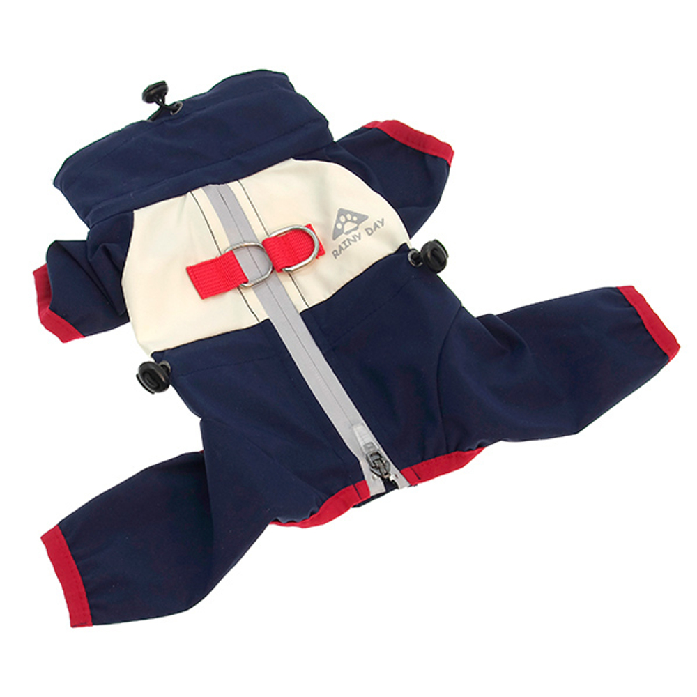 JACK&KING Дождевик д/собак без капюшона синий XL 35х32-34х48-50