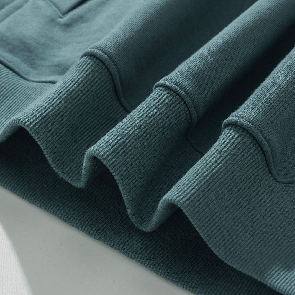 Худи YMKASHIX PUFF Half Zip Серо-Зеленый