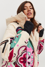 Куртка горнолыжная Apre ski Матрешка (Бежевая)