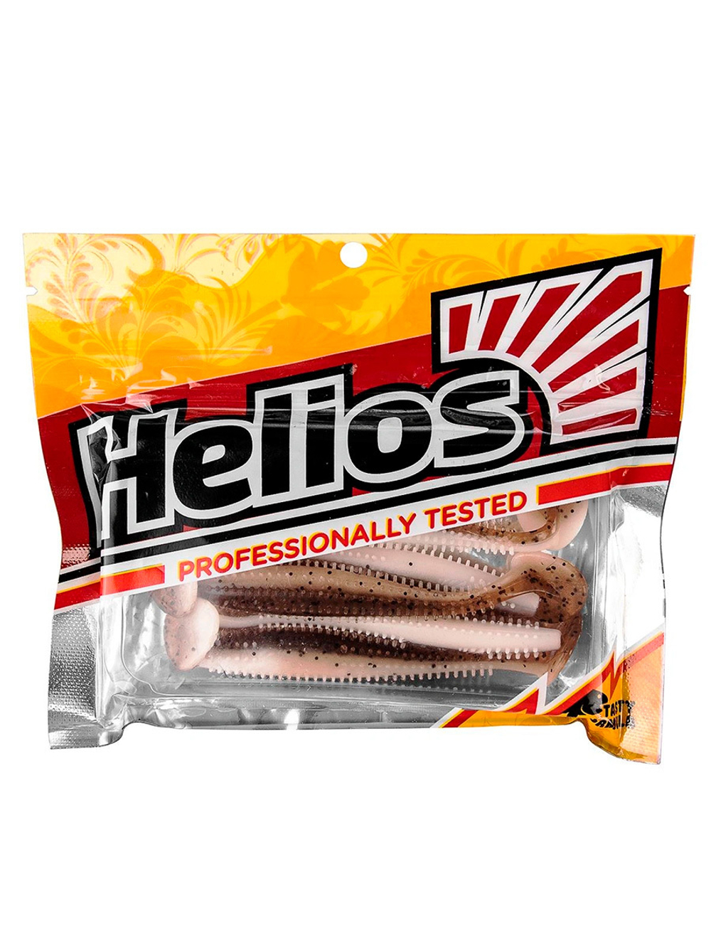 Виброхвост Helios Shaggy 5,12"/13 см Black & White 5шт. (HS-18-023)