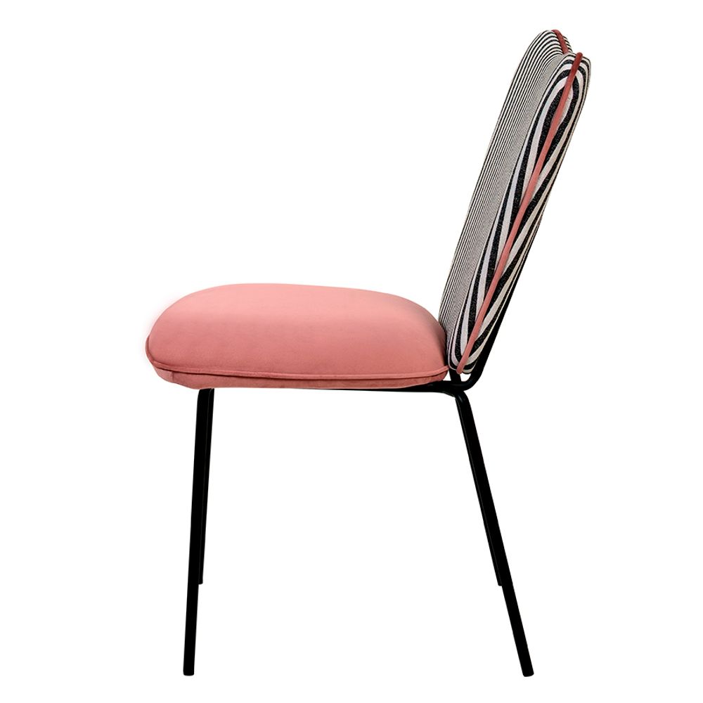 Стул Pompadour, велюр, пыльная роза