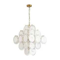 8320/8 MODERNI LN26 137 латунь/белый, металл/стекло Люстра E14 8*40W 220V CHIPSY