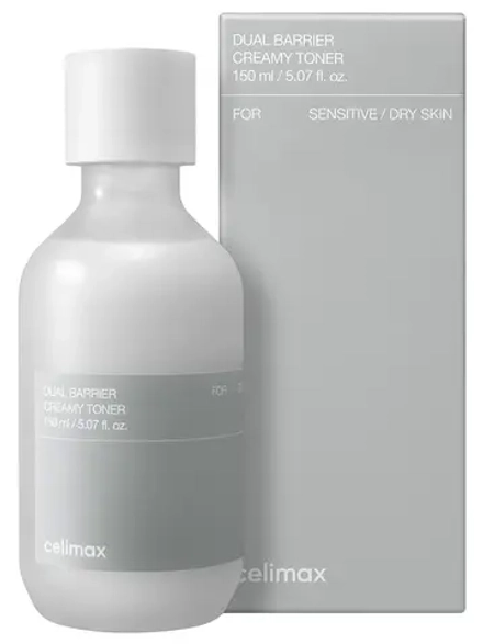 Celimax Барьерный кремовый тонер с комплексом церамидов Dual Barrier Creamy Toner 150 мл