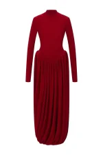 Платье с буфами