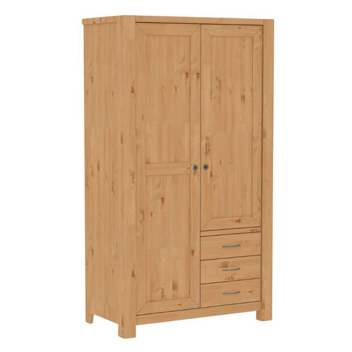 Шкаф деревянный для одежды Фьорд 113 (бейц масло), 106x190x55 см