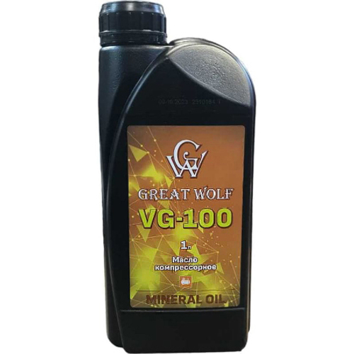 Масло компрессорное VG-100 (1л, минеральное, Great Wolf )
