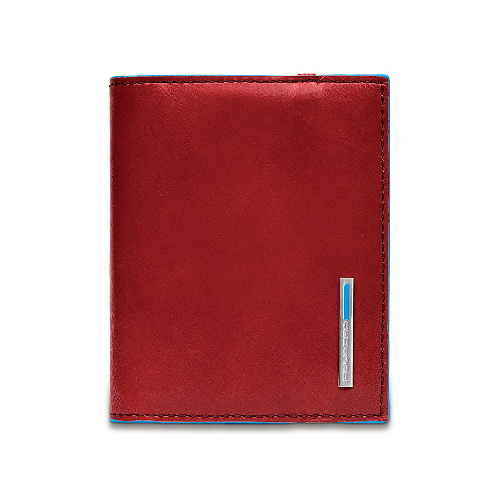 Чехол для кредитных/визитных карт Piquadro Blue Square, красный, 8,8x10,5x1,2 см