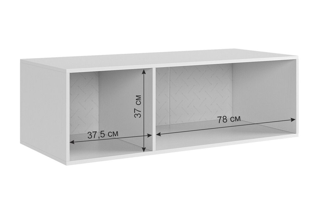 Антресоль трехдверная "Ева" 117.01 (белое дерево/белый матовый)