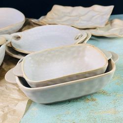 Lenardi 205-697 Прямоугольный салатник ДЮНА с ручками в под.уп.(х36)Фарфор