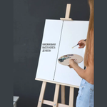 Мольберт классический напольный с полкой и подстаканниками