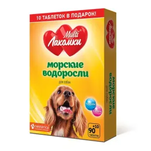 Лакомство MultiЛакомки Морские водоросли для собак, 100 таб.