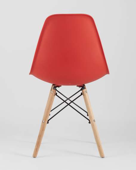 Стул Eames Style DSW красный (разборный каркас)