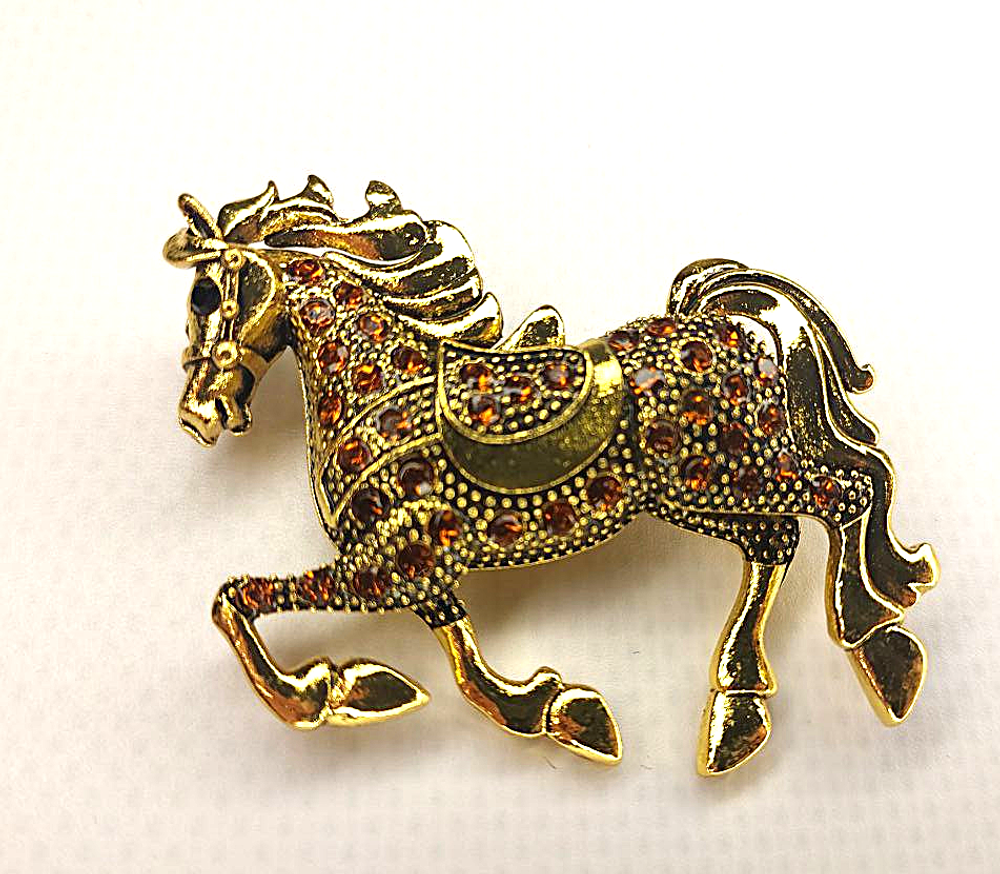 Брошка "Лошадь". Женская брошь,украшение.Подарок на новый год. Символ года
