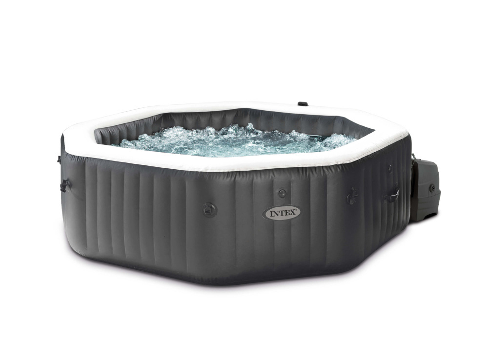 СПА-бассейн Intex Jet&Bubble Deluxe 150/201х71 см, восьмигранный, гидромассаж+пузырьк., хлоргенератор (28458)