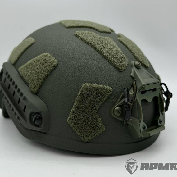 Шлем FAST Ops-Core без ушей с системой регулировки Венди, олива