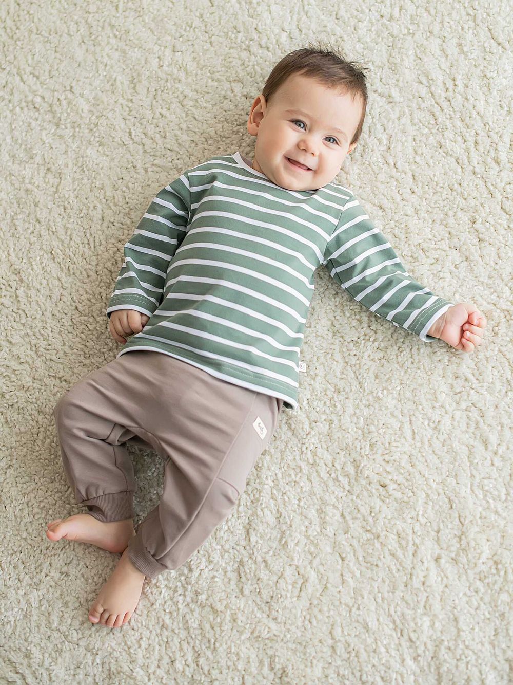 Джоггеры карго облегченные "Кокос" 0+