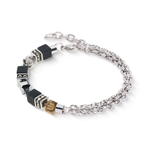 Браслет Coeur de Lion Black-Silver 3021/30-1317