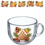 Кружка 500мл «Со вкусом праздника» 5 видов