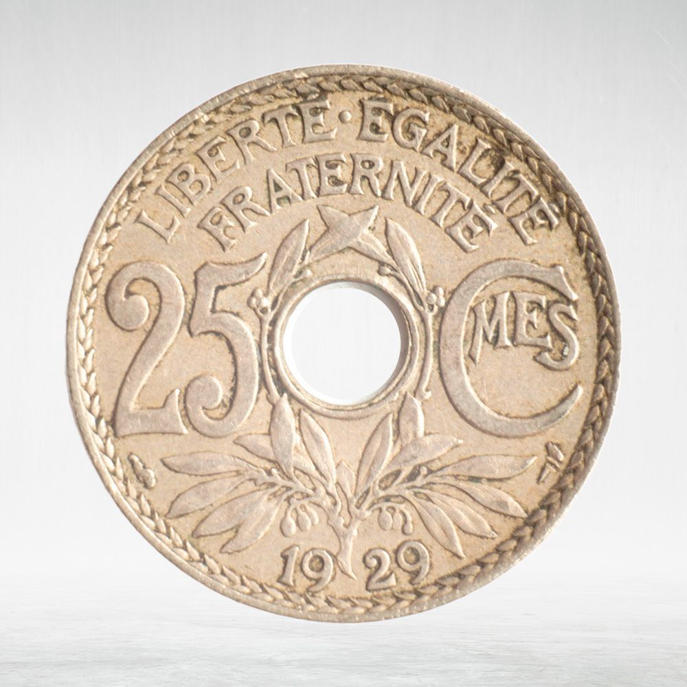 France, 25 Centimes 1929 - Edmond-Émile Lindauer, VF