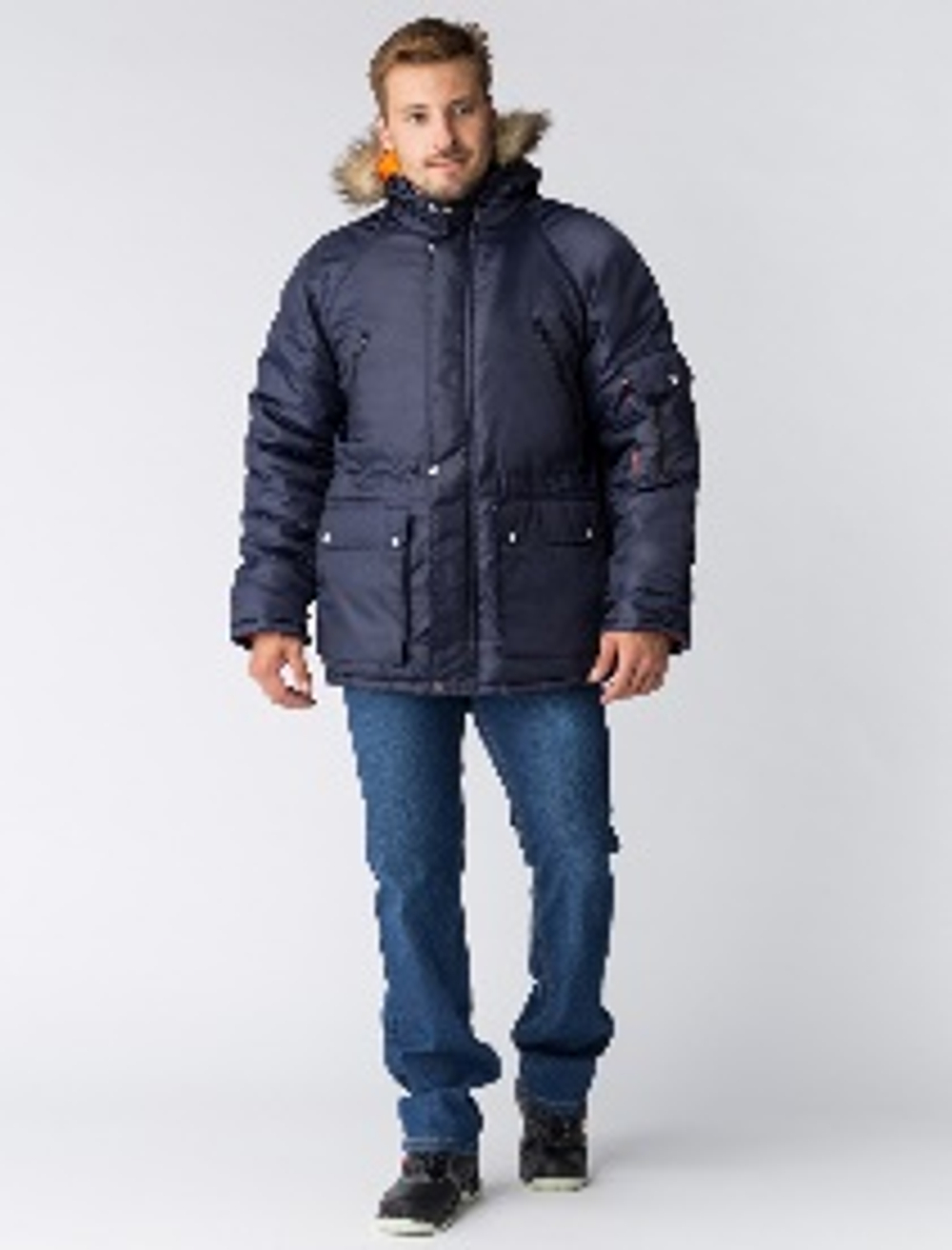 Куртка зимняя Аляска (тк.Оксфорд), т.синий