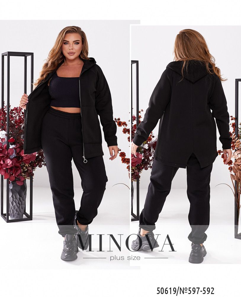 Костюм 597-592-черный Minova
