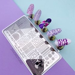 Swanky Stamping Пластина для стемпинга 055 пример