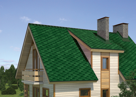 Гибкая черепица Ruflex Sota R-S-2 Тайга 3 м2/уп.