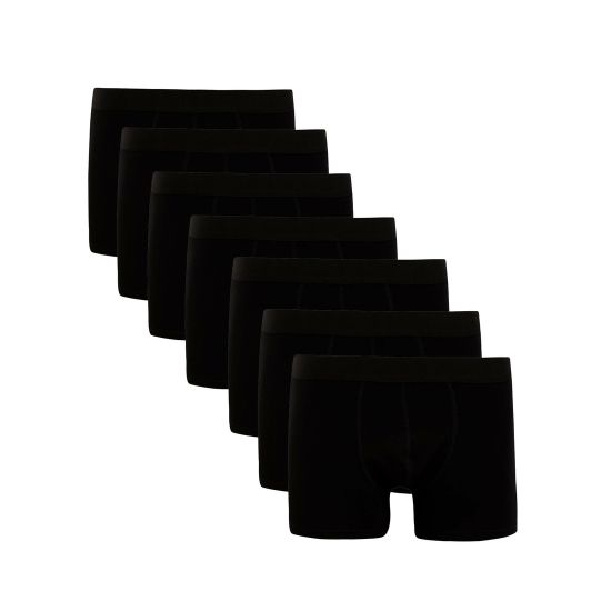 Набор мужских трусов боксеров 7в1 черные DARKZONE DZN7777SY
